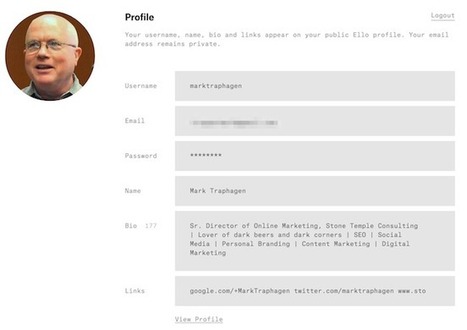 Free Ello User Guide: Tips To Use the New Ad Free Social Network | Must Market | Scoop.it