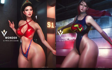 Wonder & Supergirl Outfits October 2026 Group Gift by VIRTUAL DIVA | Teleport Hub - Second Life Freebies | Second Life Freebies | Scoop.it