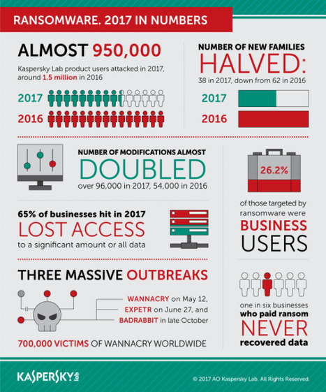 Ransomware 2017 in numbers | #CyberSecurity #Infographic #Awareness | ICT Security-Sécurité PC et Internet | Scoop.it