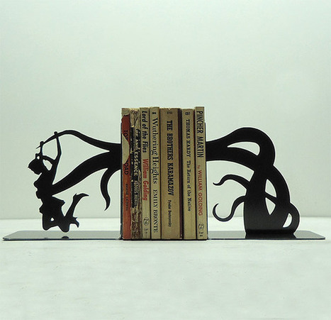 Tentacle Attack Bookends Perfect for H.P. Lovecraft Books | All Geeks | Scoop.it