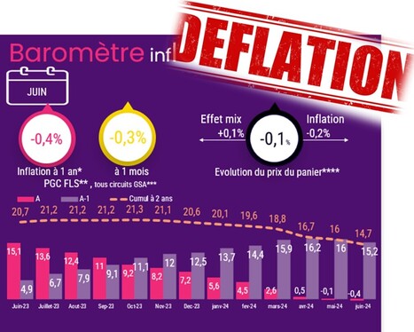 Juin 2024 : le retour de la déflation se confirme ! | Lait de Normandie... et d'ailleurs | Scoop.it