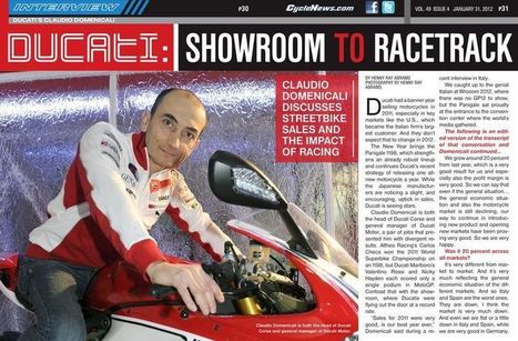 Cycle News | Ducati : Showroom To RaceTrack | Interview With Claudio Domenicali | Ductalk: What's Up In The World Of Ducati | Scoop.it