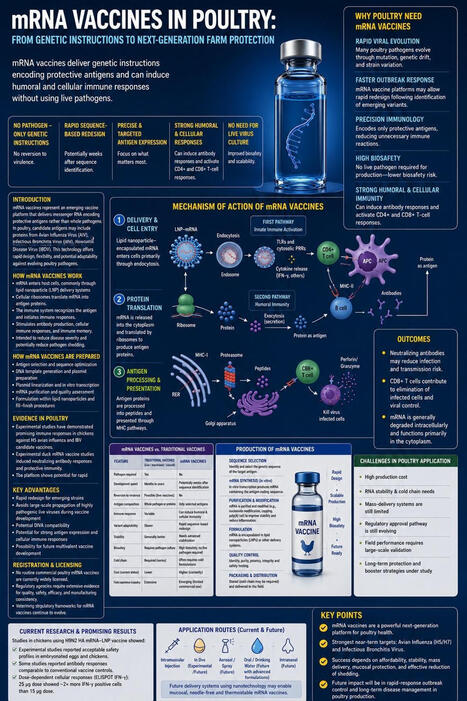 #poultry #mrna #vaccines #avianinfluenza #ibv #ndv #ibdv #animalhealth #biosecurity #precisionimmunology #onehealth | Majed Al Saegh | Immunology and Biotherapies | Scoop.it