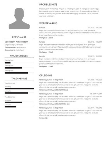 Cv Voorbeeld Administratief Medewerker Cv5