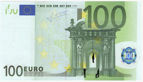 Artist Stefano defaces Euro bank notes to highlight the economic and social decay in Greece | Art, Gallery, Auction and Museum: Law and Business | Scoop.it