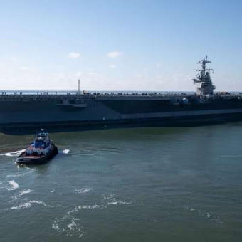 Le deuxi&egrave;me des nouveaux porte-avions am&eacute;ricains de la classe Ford d&eacute;bute ses essais en mer | DEFENSE NEWS | Scoop.it