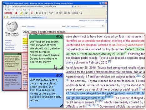 scrible | smarter online research - annotate, organize & collaborate on web pages | Moodle and Web 2.0 | Scoop.it
