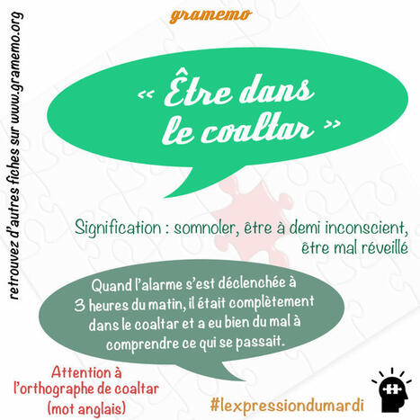 &Ecirc;tre dans le coaltar &mdash; #lexpressiondumardi 248/52 | FLE C&Ocirc;T&Eacute; COURS | Scoop.it