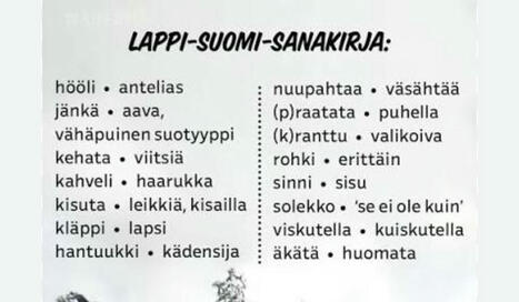 Bazaar: Murresanoja mm. Lapista | 1Uutiset - Lukemisen tähden | Scoop.it
