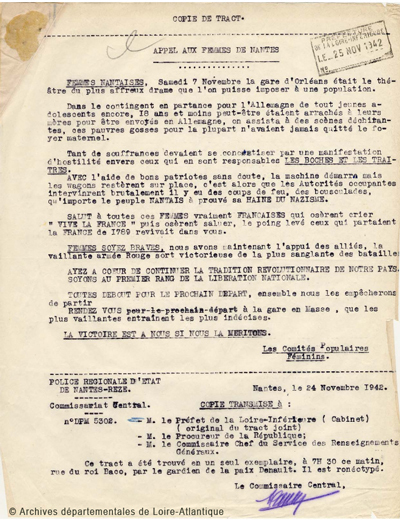 Enseigner  l’engagement dans la Résistance  et les commémorations - [Archives départementales de Loire-Atlantique] | Histoire 2 guerres | Scoop.it