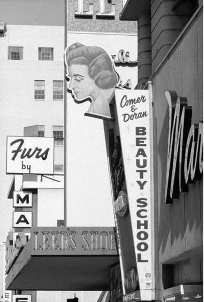 Beauty School sign, 1965…photo by Dennis Hopper. | Herstory | Scoop.it