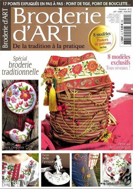 Broderie d'art numéro 12 est en kiosque | Point de croix | Scoop.it