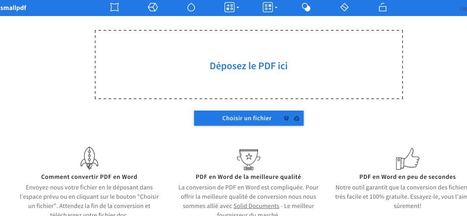 SmallPdf. Convertir un fichier Pdf en Word | Geeks | Scoop.it