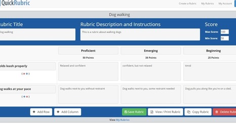 Quick Rubric Offers an Easy Way to Create Rubrics Online | Education 2.0 & 3.0 | Scoop.it