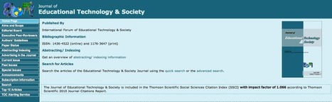 Journal of Educational Technology & Society | Digital Delights | Scoop.it