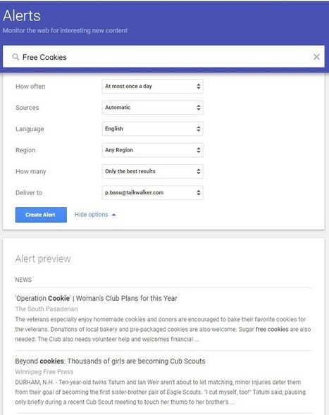 How to set up Google Alerts and monitor the web for free! | Distance Learning, mLearning, Digital Education, Technology | Scoop.it