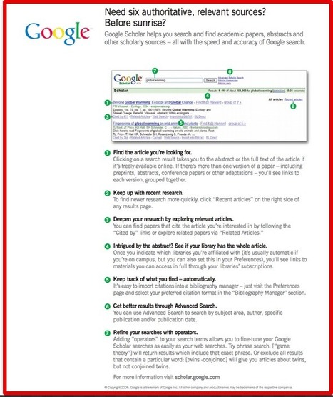 7 Tips to Effectively Use Google Scholar | iGeneration - 21st Century Education (Pedagogy & Digital Innovation) | Scoop.it