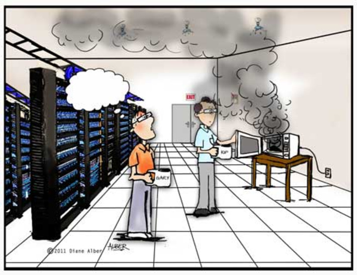 Friday Funny: Data Center Cartoon Caption Contest | Machinimania | Scoop.it