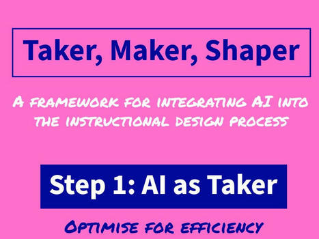 Taker, maker, shaper - by Dr Philippa Hardman | Creative teaching and learning | Scoop.it