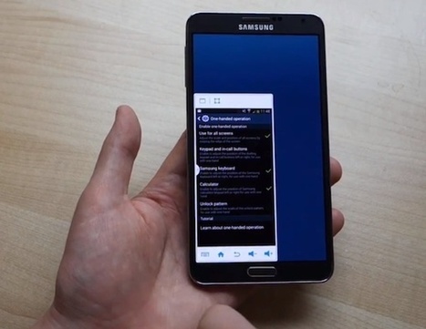 Video: The Galaxy Note 3 comes with a "tiny screen" mode that enables one hand usage | Technology and Gadgets | Scoop.it