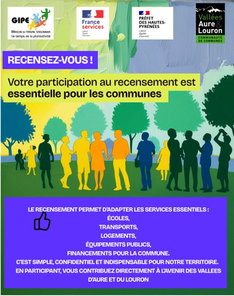 Recensement de la population 2026 en Aure et Louron | Vall&eacute;es d'Aure & Louron - Pyr&eacute;n&eacute;es | Scoop.it