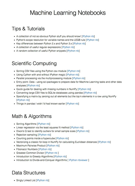 Machine Learning iPython Notebooks | Best | Scoop.it