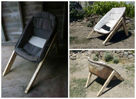 Wheelbarrow Chair | 1001 Recycling Ideas ! | Scoop.it