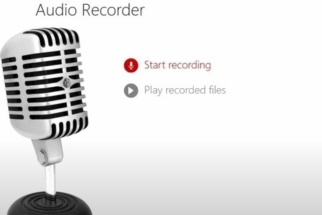 Audio Recorder App For Windows 8 | Time to Learn | Scoop.it