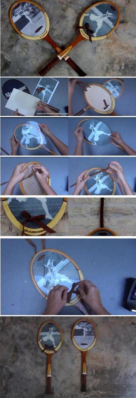 Upcycling Tennis Racquets into wall decoration | 1001 Recycling Ideas ! | Scoop.it