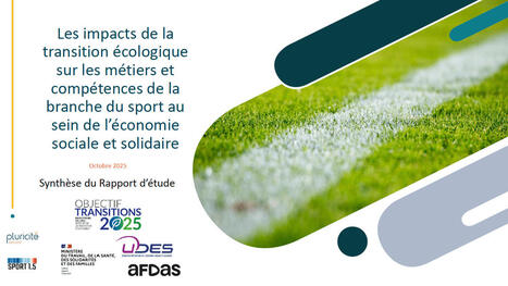 Sport associatif : compétences, métiers et organisations face à l’urgence écologique | Coaching, Management, gestion et outils | Scoop.it
