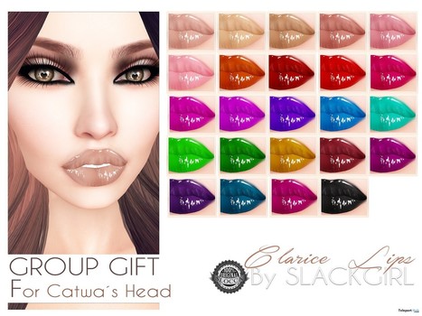 Clarice Lips For Catwa Head Group Gift by SlackGirl | Teleport Hub - Second Life Freebies | Second Life Freebies | Scoop.it
