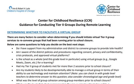 Guidance for Conducting Tier 2 Groups During Remote Learning | Engaging Therapeutic Resources and Activities | Scoop.it