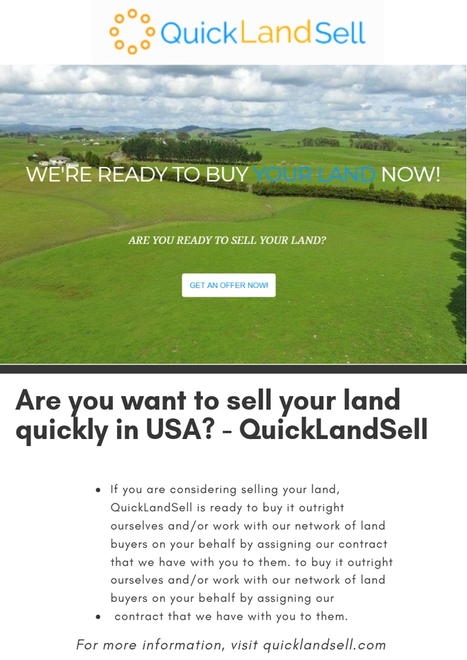 i want to sell land