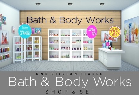 Bath & Body Works Shop and Set << One Billion Pixels | Les Sims | Scoop.it