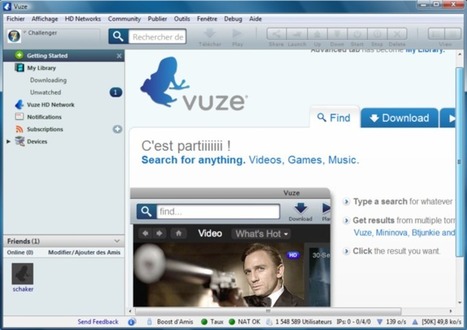 Vuze 4.7.1.0 :  système de partage de fichier en Peer to Peer | Time to Learn | Scoop.it