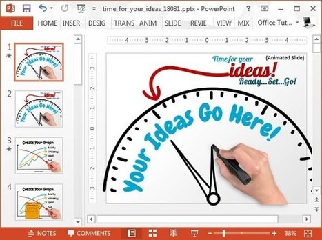 Time For Your Ideas Animated PowerPoint Template | PowerPoint presentations and PPT templates | Scoop.it