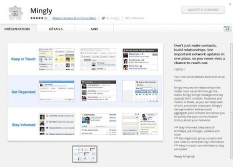 Connexion des r&eacute;seaux sociaux Linkedin, Facebook et Twitter avec Gmail, Mingly | -th&eacute;caires | Espace num&eacute;rique et autoformation | Scoop.it