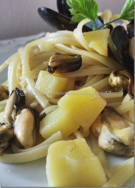 Trenette patate e cozze da Dolce Aroma su Akkiapparicette | La Cucina Italiana - De Italiaanse Keuken - The Italian Kitchen | Scoop.it
