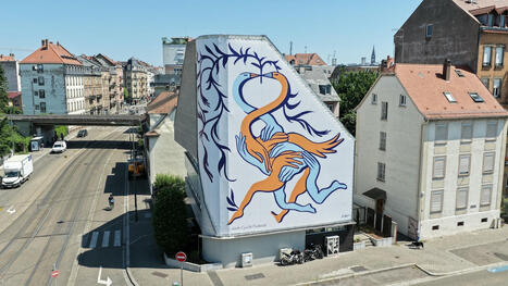 Visible depuis l’autoroute : à Strasbourg, une nouvelle fresque de 200 m2 se dévoile | Strasbourg Eurométropole Actu | Scoop.it