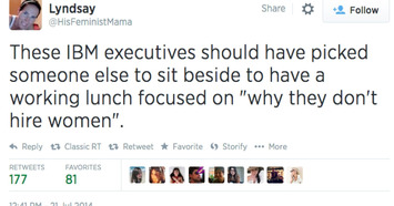 A Woman Live Tweeted IBM Executives Discussing Why They Don't Hire Women | Digital Social Media Marketing | Scoop.it