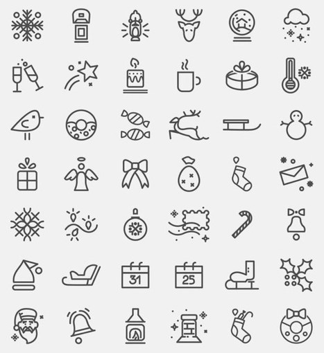 Christmas Icons – 25 Freebies to Spruce Up Your Design | Freewares | Scoop.it