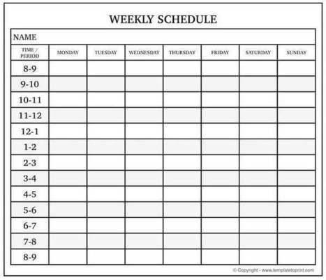 Daily planner with time slots printable