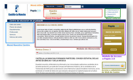 Portales Web de Centros en “Papás 2.0”. Información básica y preguntas frecuentes | Educación en Castilla-La Mancha | Scoop.it