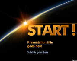 Free Start PowerPoint Template with Dark Horizon | Free Powerpoint Templates | PowerPoint Presentation Library | Scoop.it