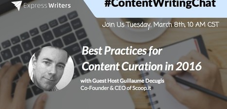 Best Practices for Content Curation in 2016 | Public Relations & Social Marketing Insight | Scoop.it