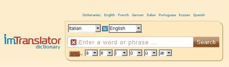 ImTranslator Dictionary for English, Spanish, French, German, Russian, Italian, Portuguese | Learn Italian | Scoop.it