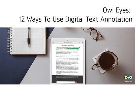Owl Eyes: Twelve ways to use digital text annotation - | Creative teaching and learning | Scoop.it