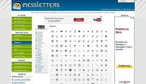 Messletters: impresionante colección de símbolos para decorar textos y publicaciones sociales | TIC & Educación | Scoop.it