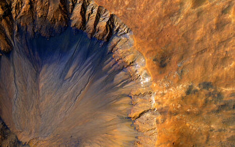 Celebrating 's Mars Reconnaissance Orbiter's 20th Anniversary: Crater Near Sirenum Fossae | Universo y F&iacute;sica Cu&aacute;ntica | Scoop.it